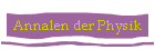 Annalen der Physik